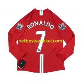 Manchester United Cristiano Ronaldo 7 2007 Voetbalshirts Retro Thuis - LS